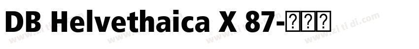 DB Helvethaica X 87字体转换